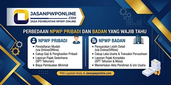 Perbedaan NPWP Pribadi dan Badan yang Wajib Tahu